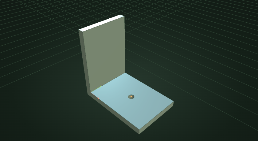 3D bracket with a hole captured from KRC part designer